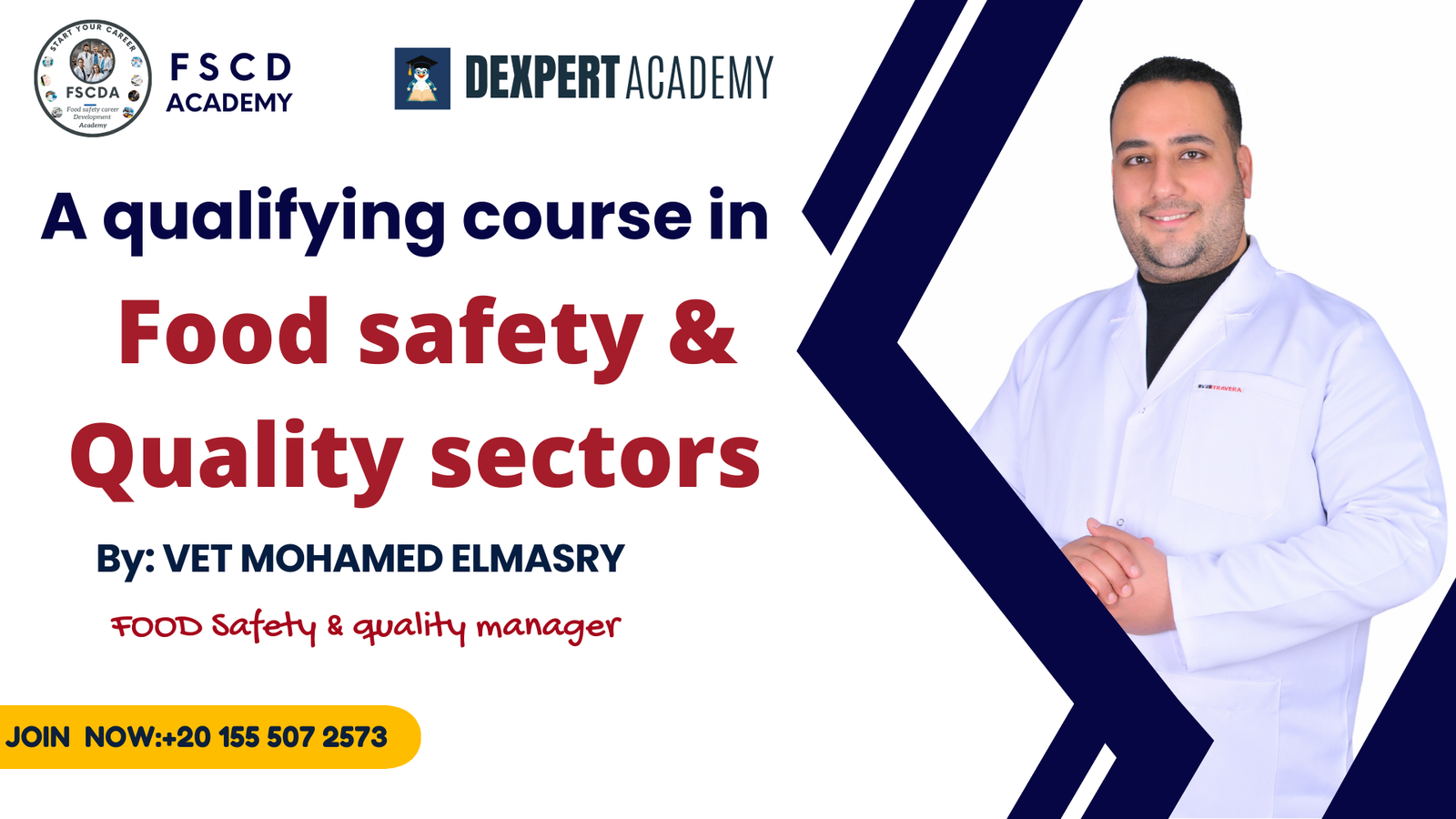 A qualifying course in  Food safety and Quality sectors